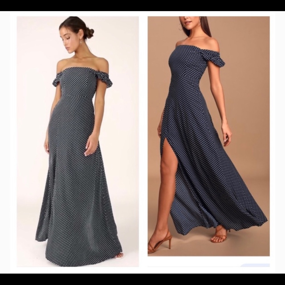 Lulu’s polka dot maxi